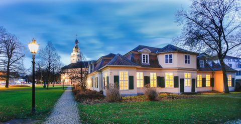 Barock und Aufklärung in Wolfenbüttel: Blick auf Lessinghaus und Schloss